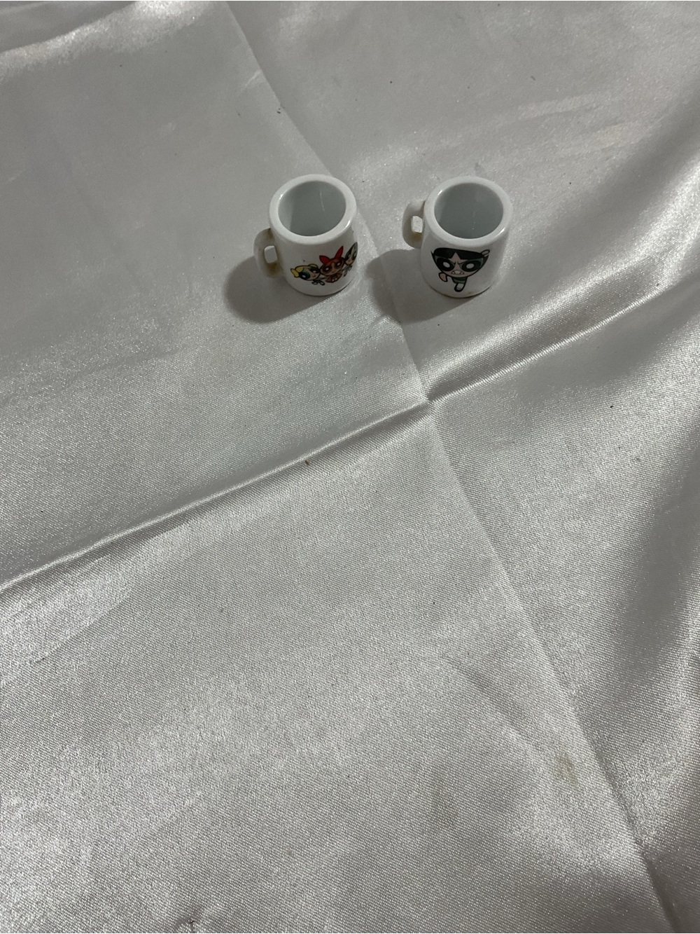 2- POWERPUFF GIRLS CERAMIC MINI MUGS
